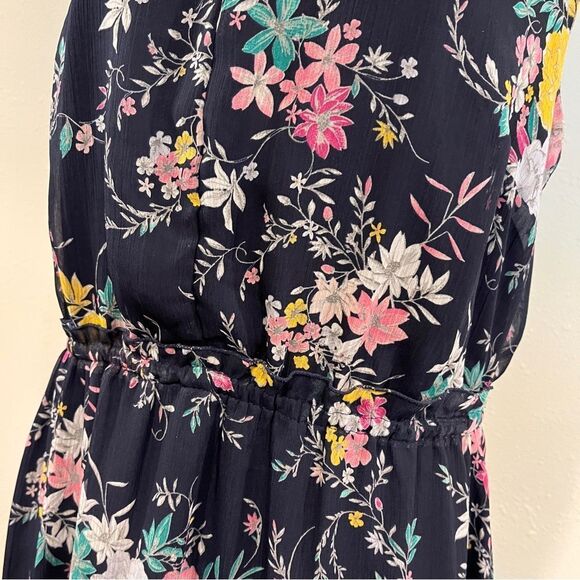 Merona Floral Sleeveless Maxi navy Dress - Picture 3 of 12